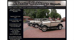 Desktop Screenshot of classicweddingsvintagecars.com